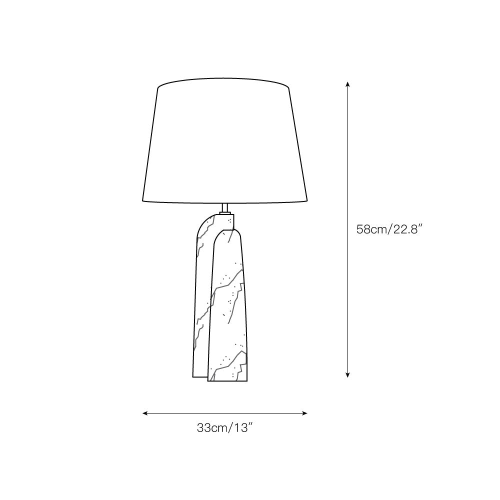 Darcy Marble Table Lamp