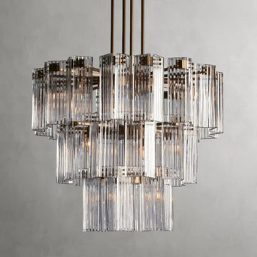 Delsie Round Art Glass Chandelier 38-Inch48-Inch60-Inch