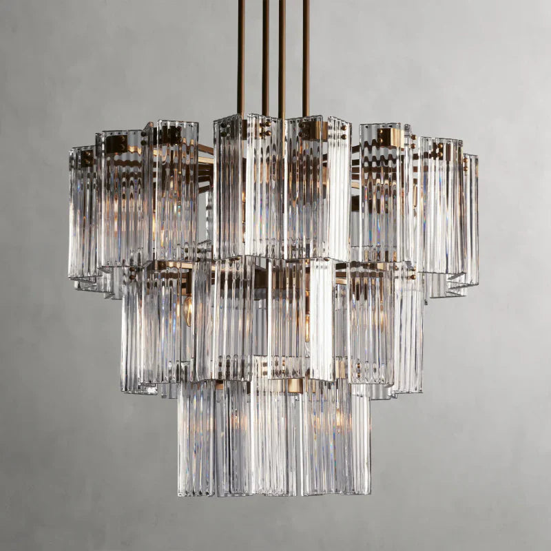 Delsie Round Art Glass Chandelier 38-Inch48-Inch60-Inch