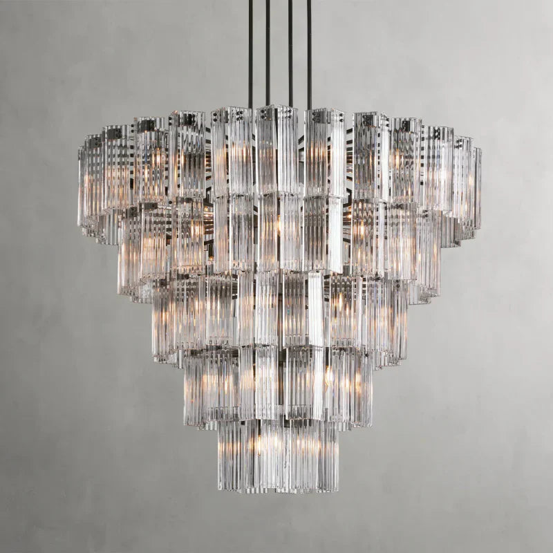 Delsie Round Art Glass Chandelier 38-Inch48-Inch60-Inch