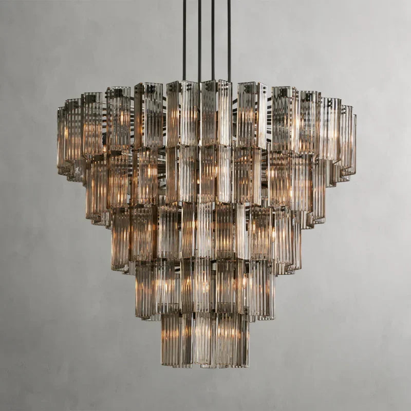 Delsie Round Art Glass Chandelier 38-Inch48-Inch60-Inch