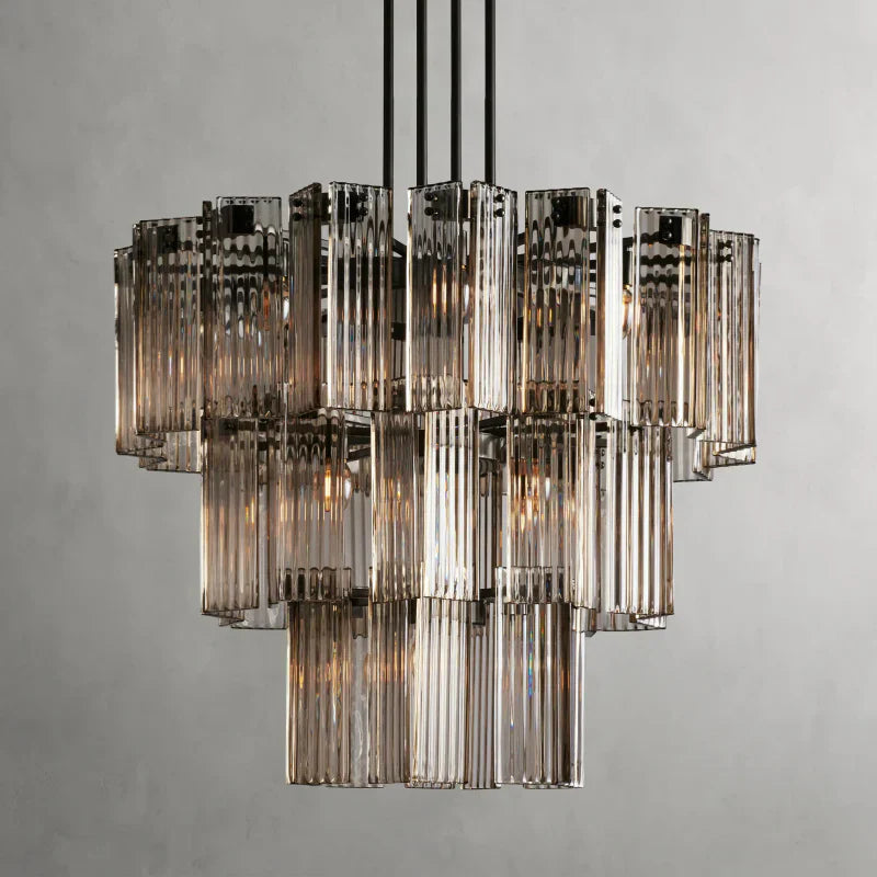 Delsie Round Art Glass Chandelier 38-Inch48-Inch60-Inch