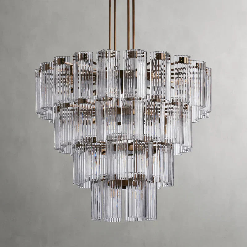 Delsie Round Art Glass Chandelier 38-Inch48-Inch60-Inch