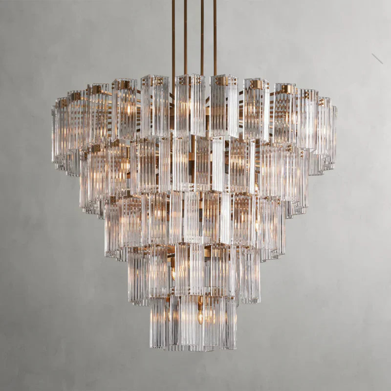 Delsie Round Art Glass Chandelier 38-Inch48-Inch60-Inch