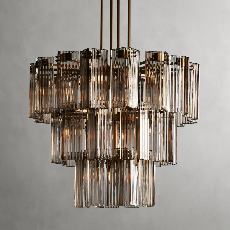 Delsie Round Art Glass Chandelier 38-Inch48-Inch60-Inch