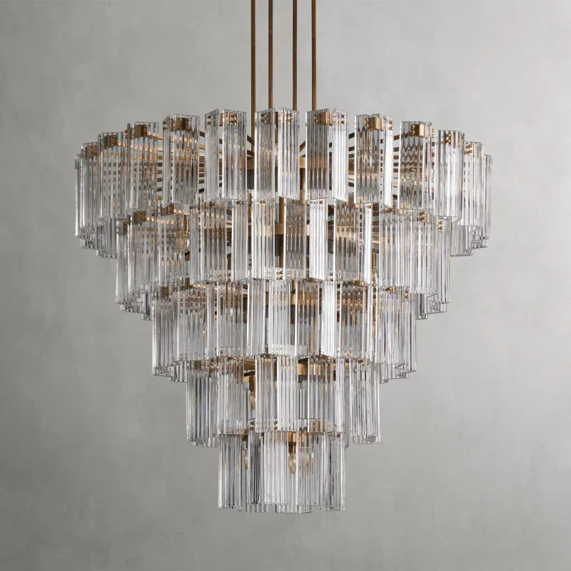 Delsie Round Art Glass Chandelier 38-Inch48-Inch60-Inch