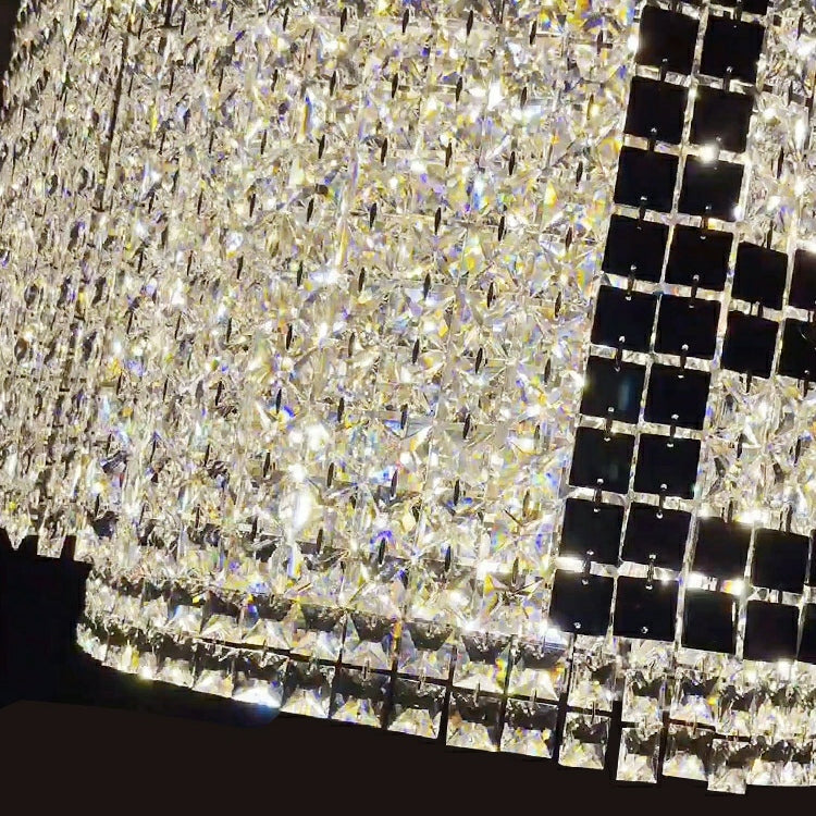 Designer Style Crystal Chandelier Elegant Round Ceiling Lighting for Living / Dining Room