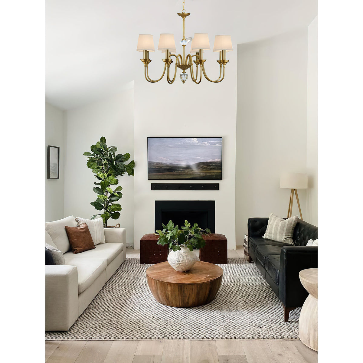 Diana Brass Chandelier