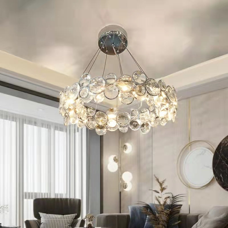 Designer Crystal Chandelier for Living Room Bedroom Ceiling Light