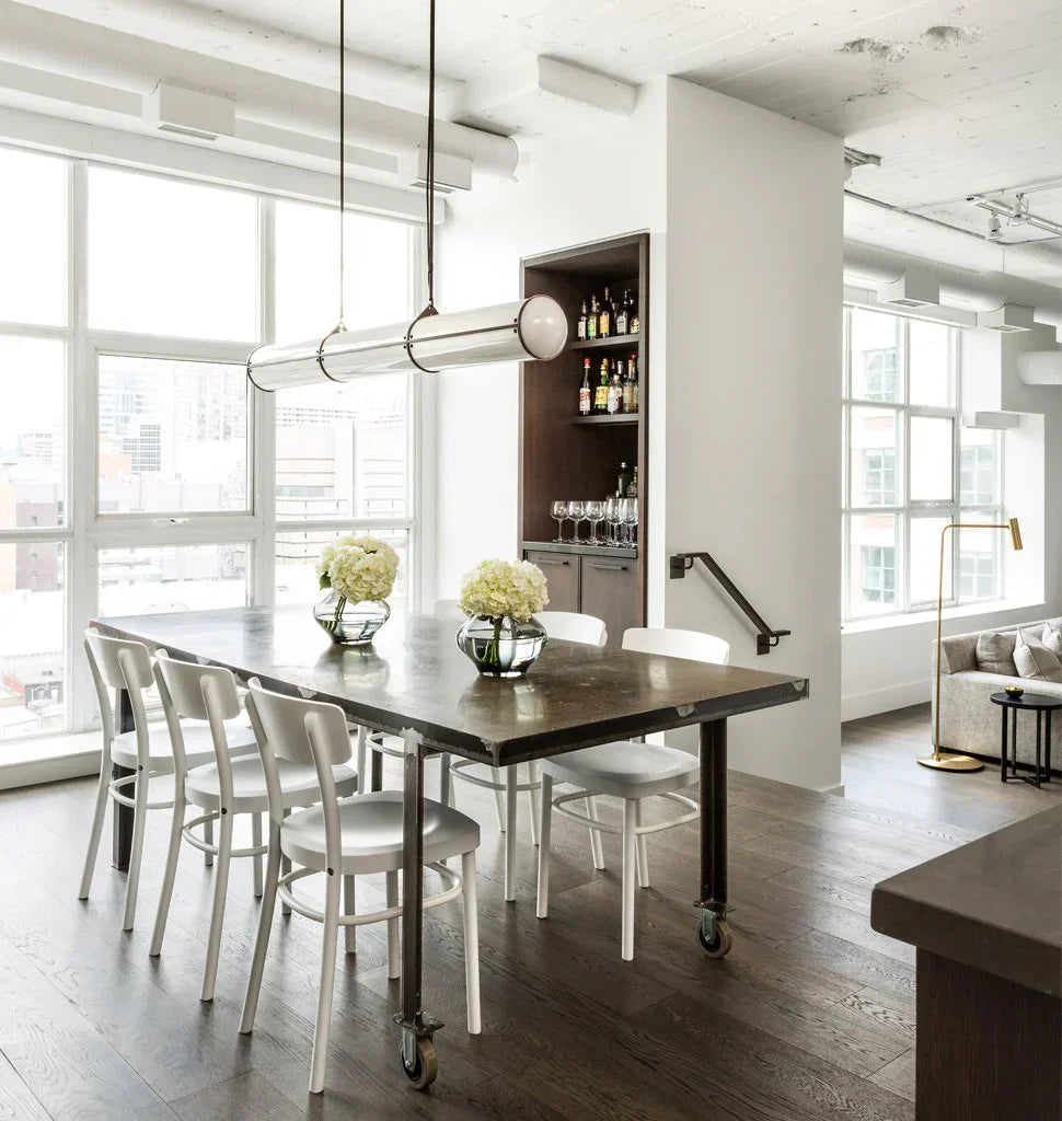 Modern Cylindrical Chandelier for Dining Room / kitchen Island