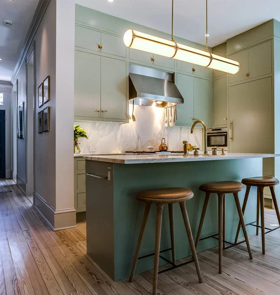 Modern Cylindrical Chandelier for Dining Room / kitchen Island