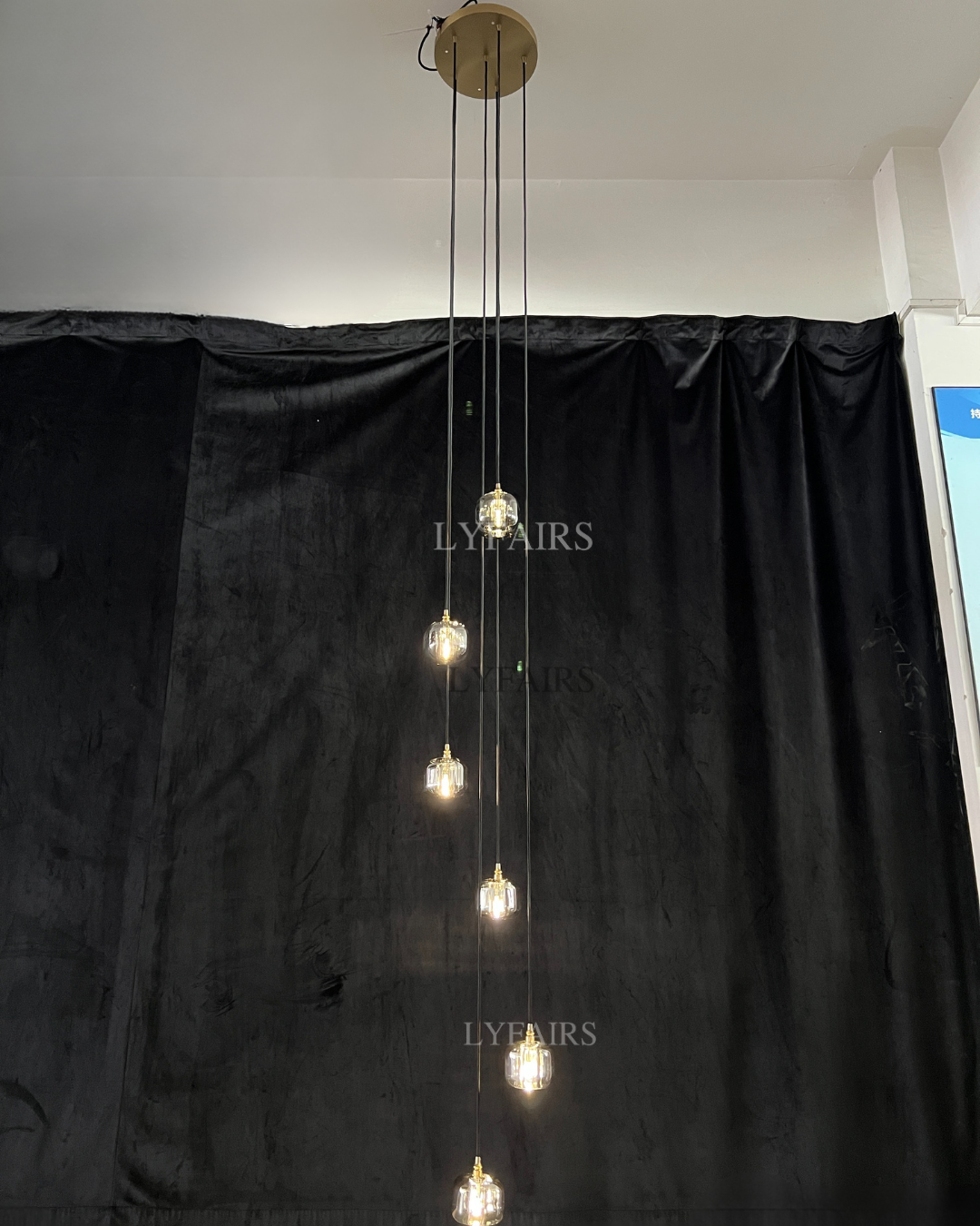 Post-Modern Extra-Long Pendant Light Fixtures for Staircase / high-Ceiling Space / foyer