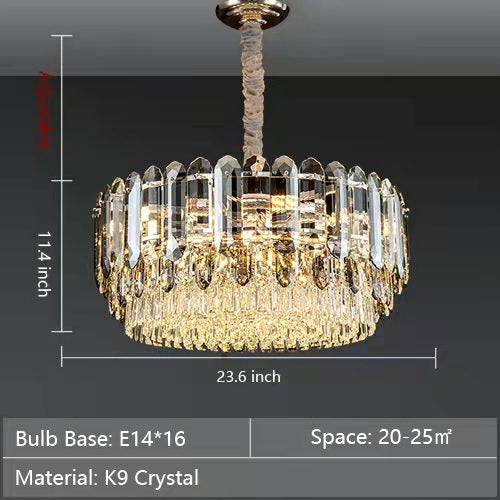 Luxury Smoke Gray K9 Crystal Chandeliers for Dining Room / living Room