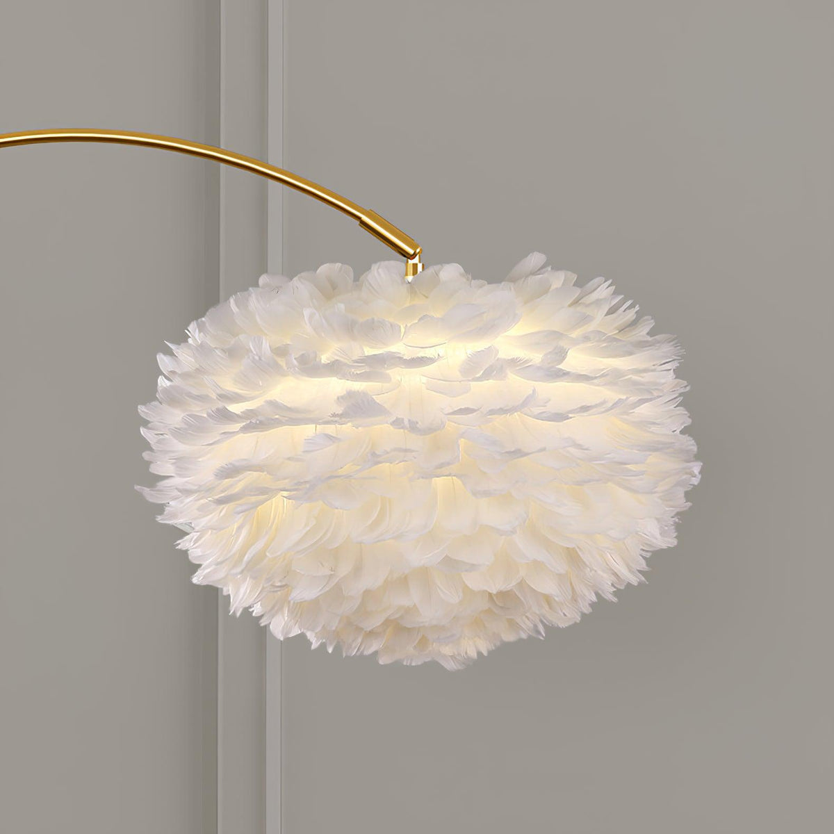 Feather Drawer Floor Lamp