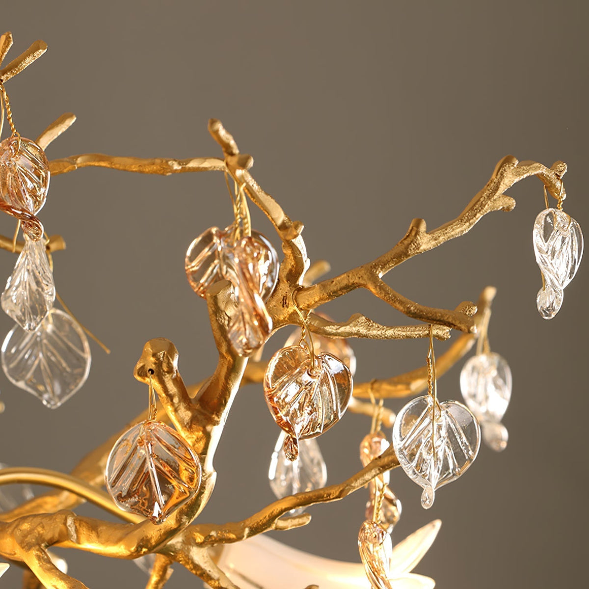 Zeke Branch Brass Crystal Chandelier
