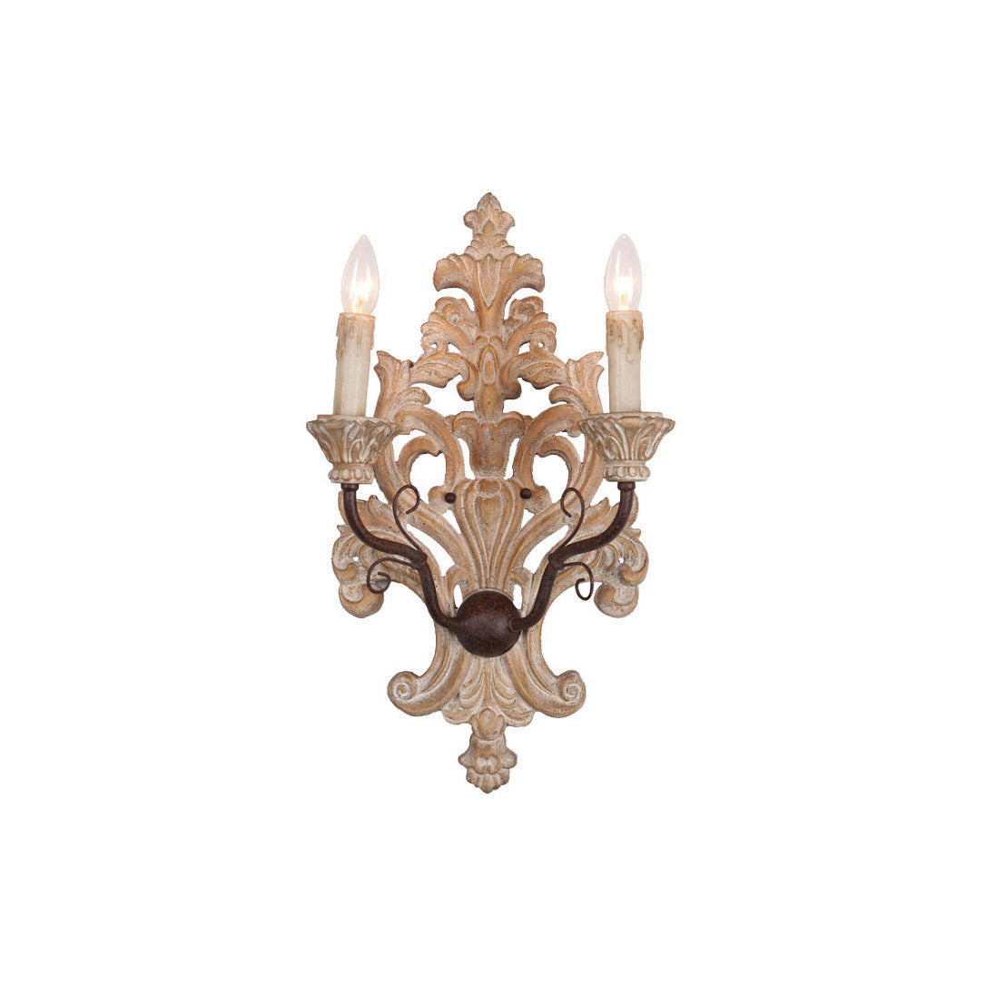 Florentine Wood Wall Lamp