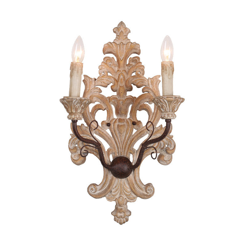 Florentine Wood Wall Lamp