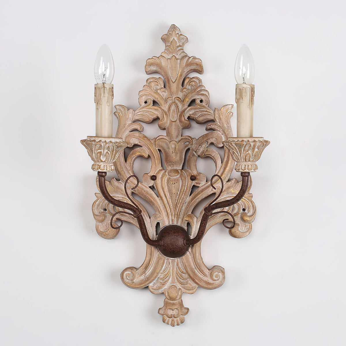 Florentine Wood Wall Lamp