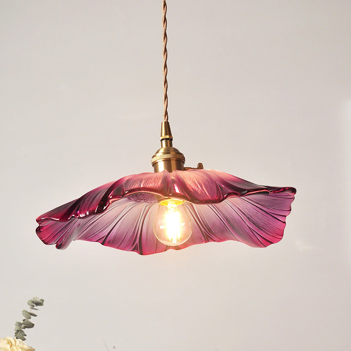 Flower Glass Swag Lights