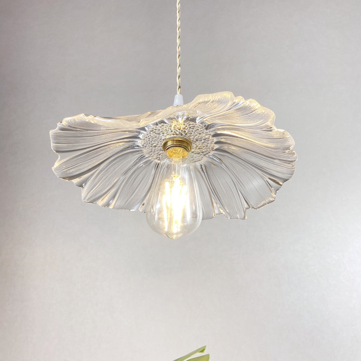 Flower Glass Swag Lights