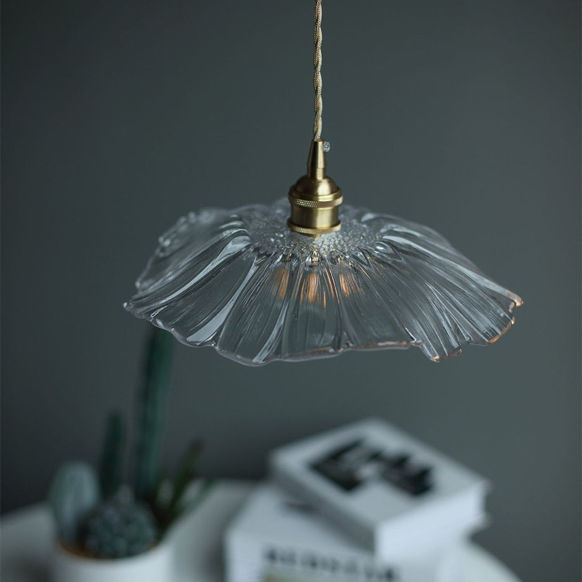 Flower Glass Swag Lights