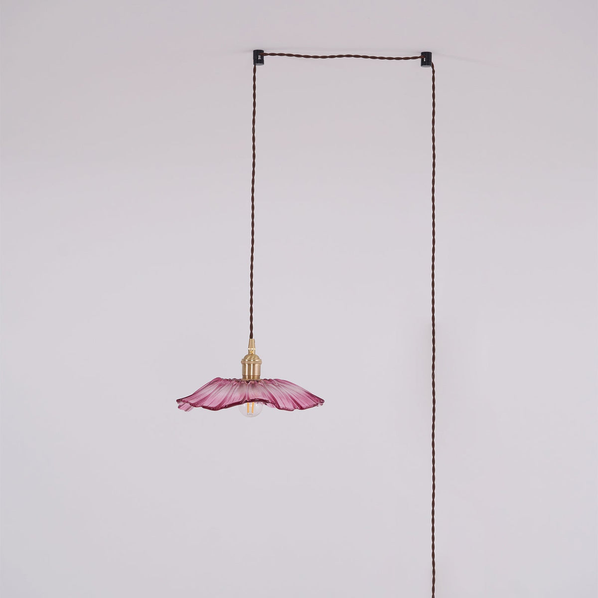 Flower Glass Swag Lights