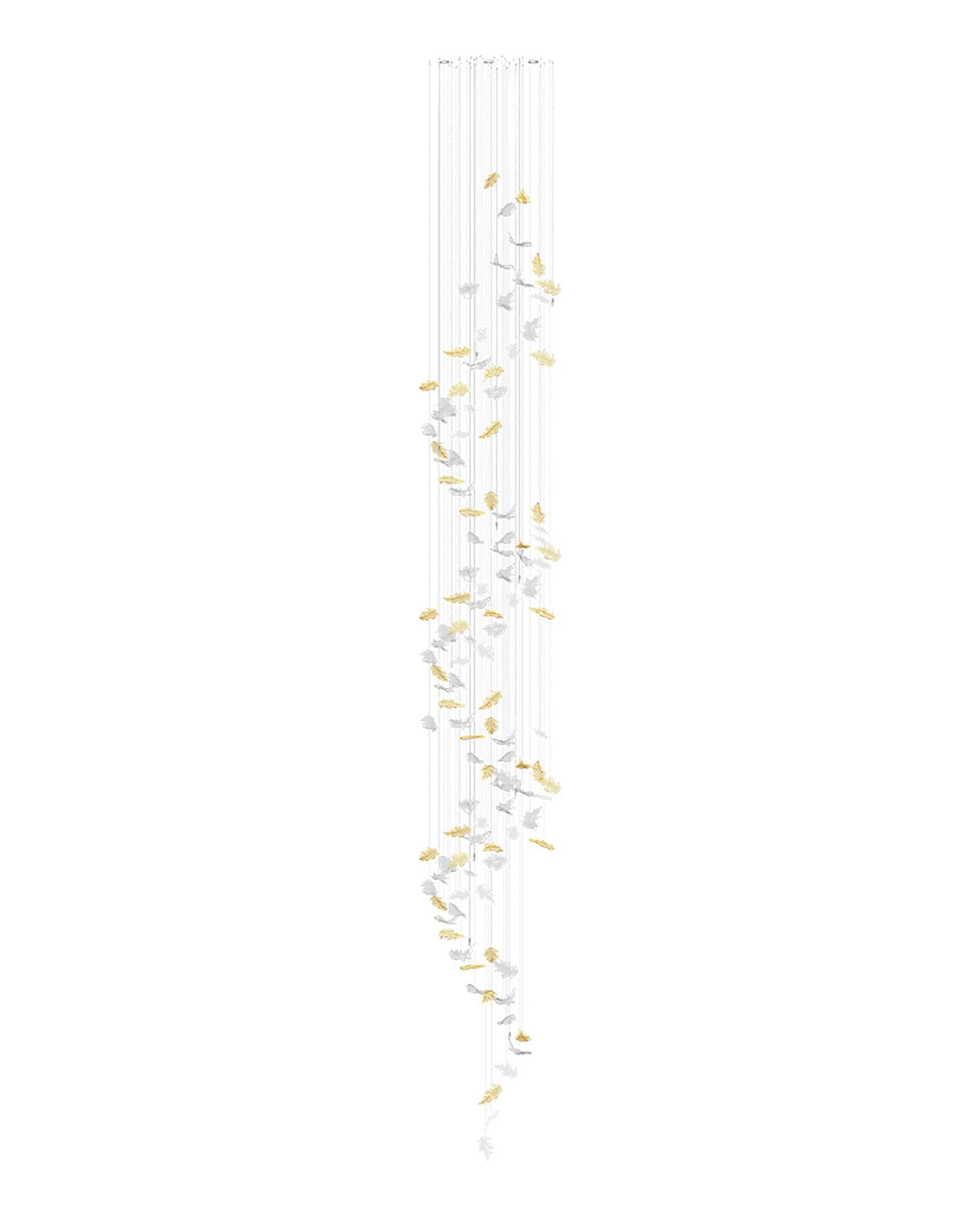 Galaxy Flying Leaves Meteor Shower Crystal Spiral Chandelier