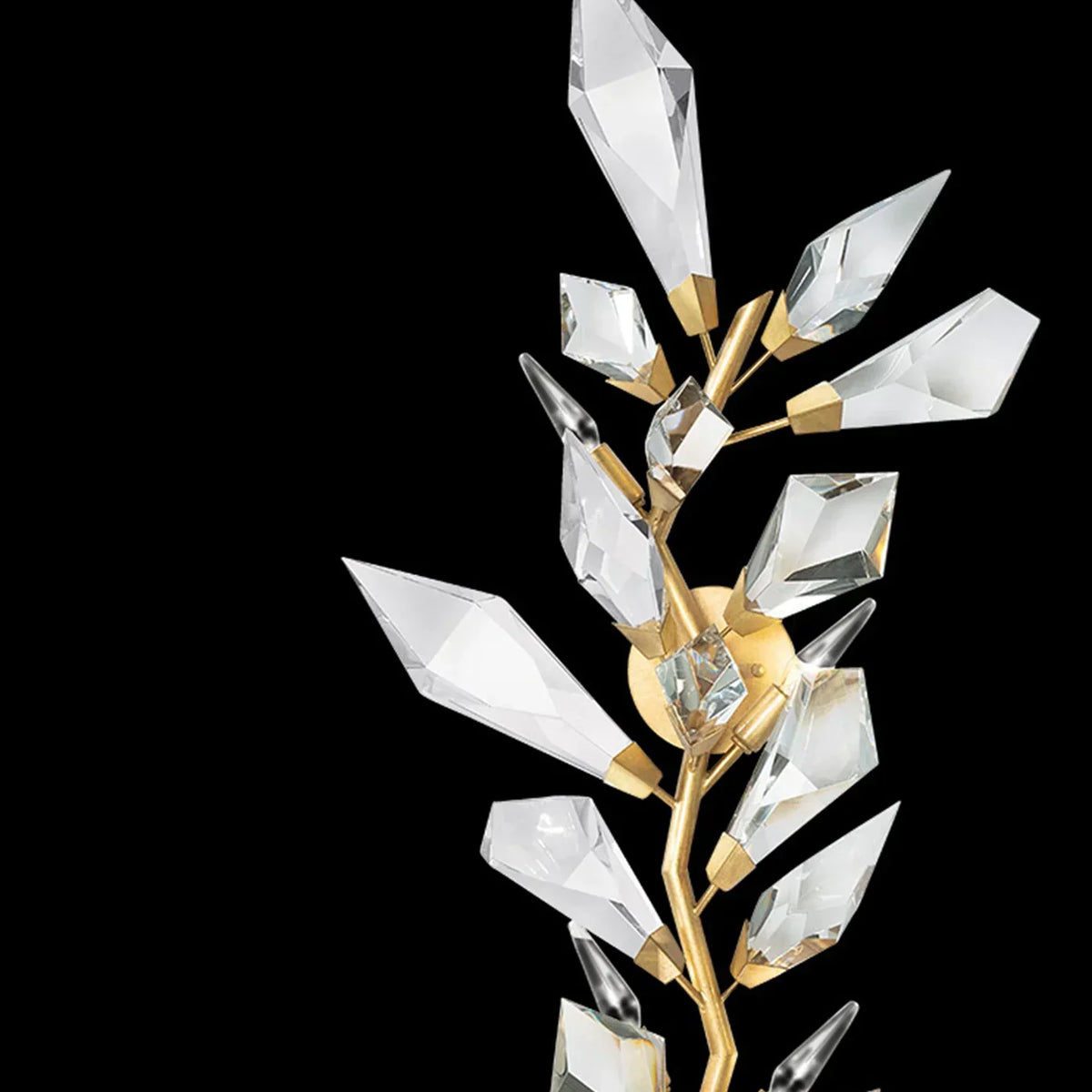 Addison 58-InchGold&silver Crystal Sconce