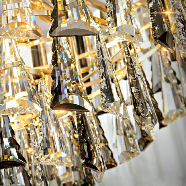 Foyer 3 Layers Extra Large Crystal Chandelier for Living Room Staircase Ceiling Lighting