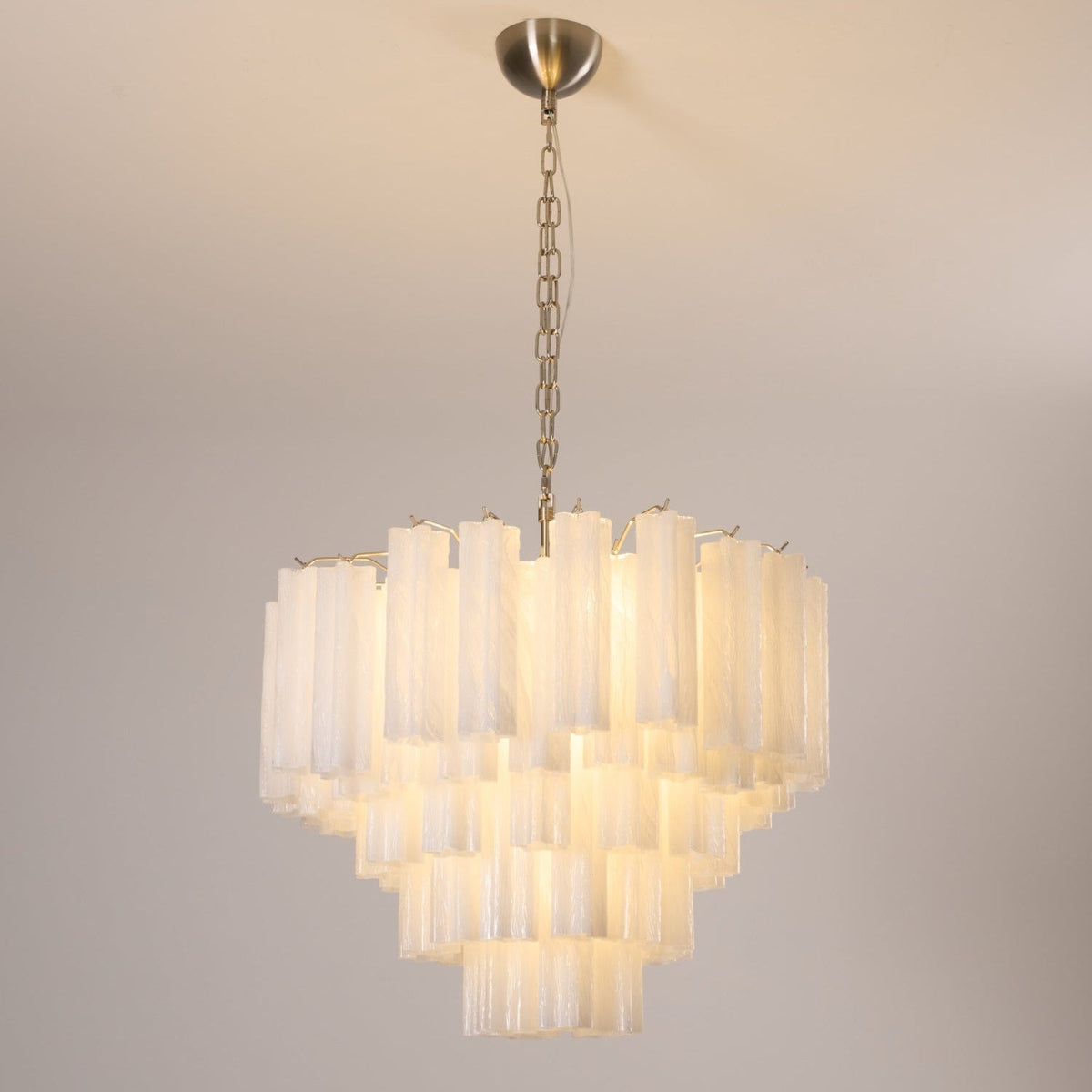 Frosted Murano Cascade Chandelier