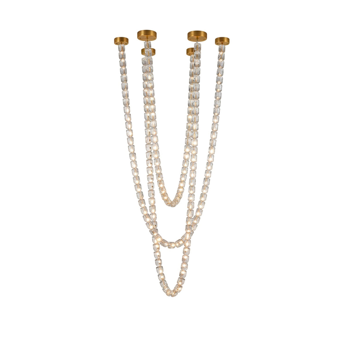 Gabriel Gold Crystal Chandelier