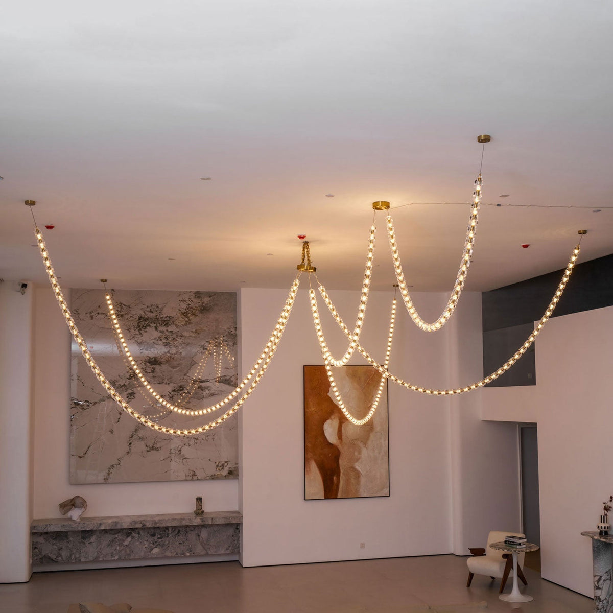 Gabriel Gold Crystal Chandelier