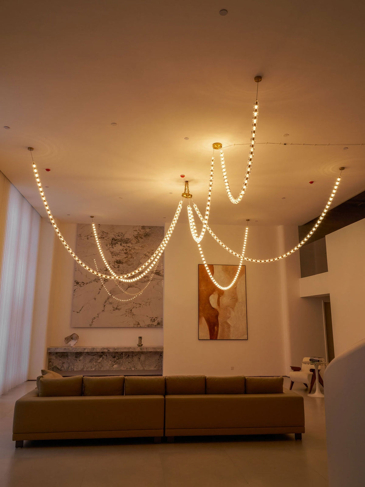 Gabriel Gold Crystal Chandelier