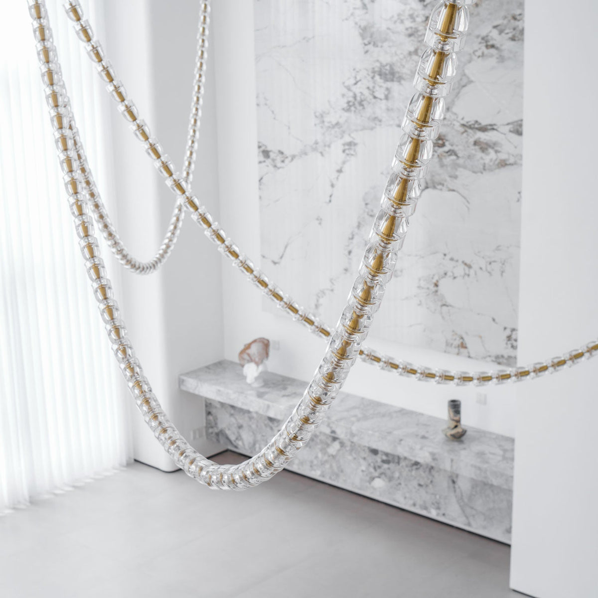 Gabriel Gold Crystal Chandelier