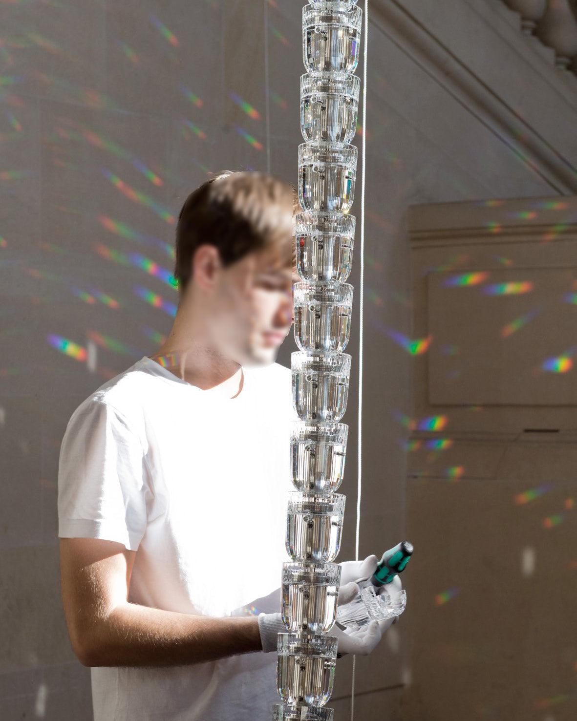 Gabriel Gold Crystal Chandelier