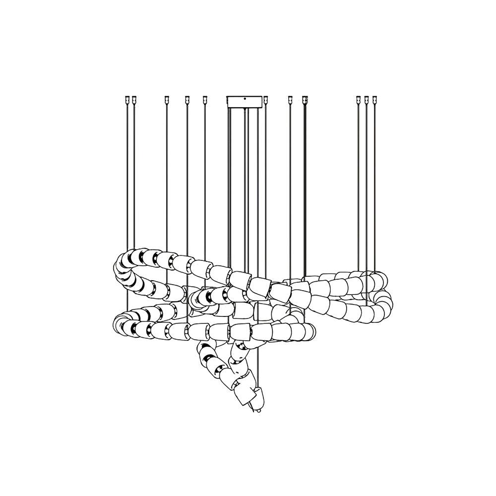 Gabriel Gold Crystal Chandelier