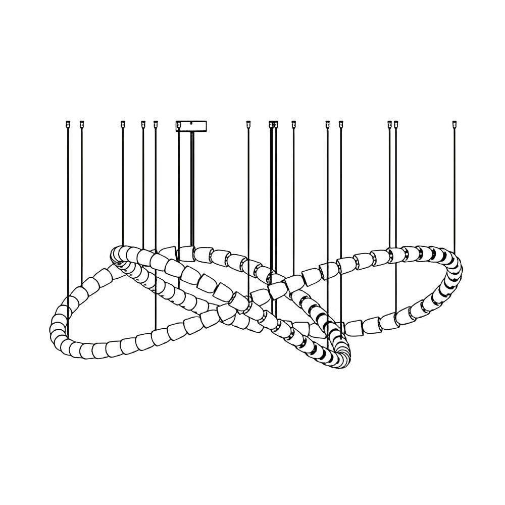 Gabriel Gold Crystal Chandelier