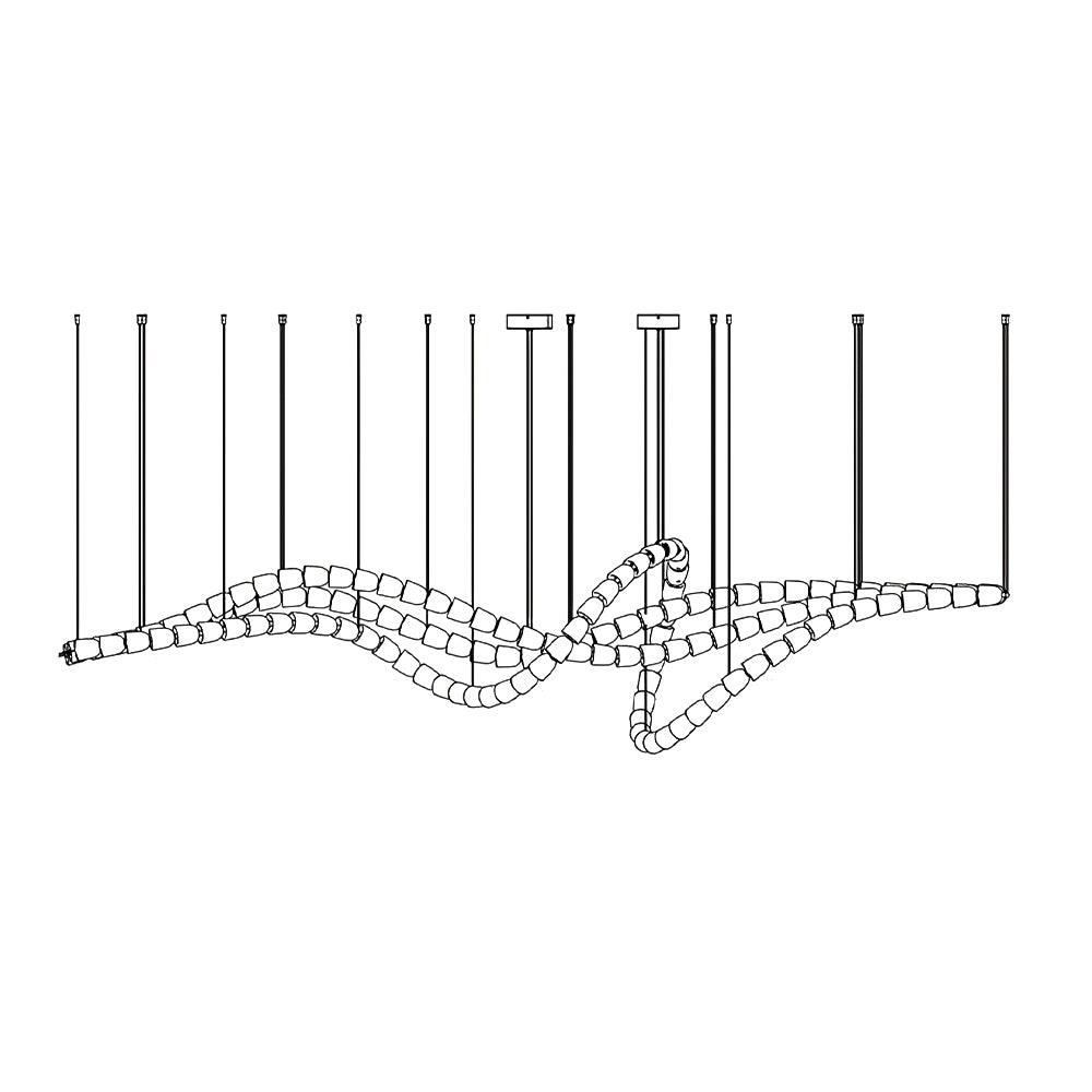 Gabriel Gold Crystal Chandelier