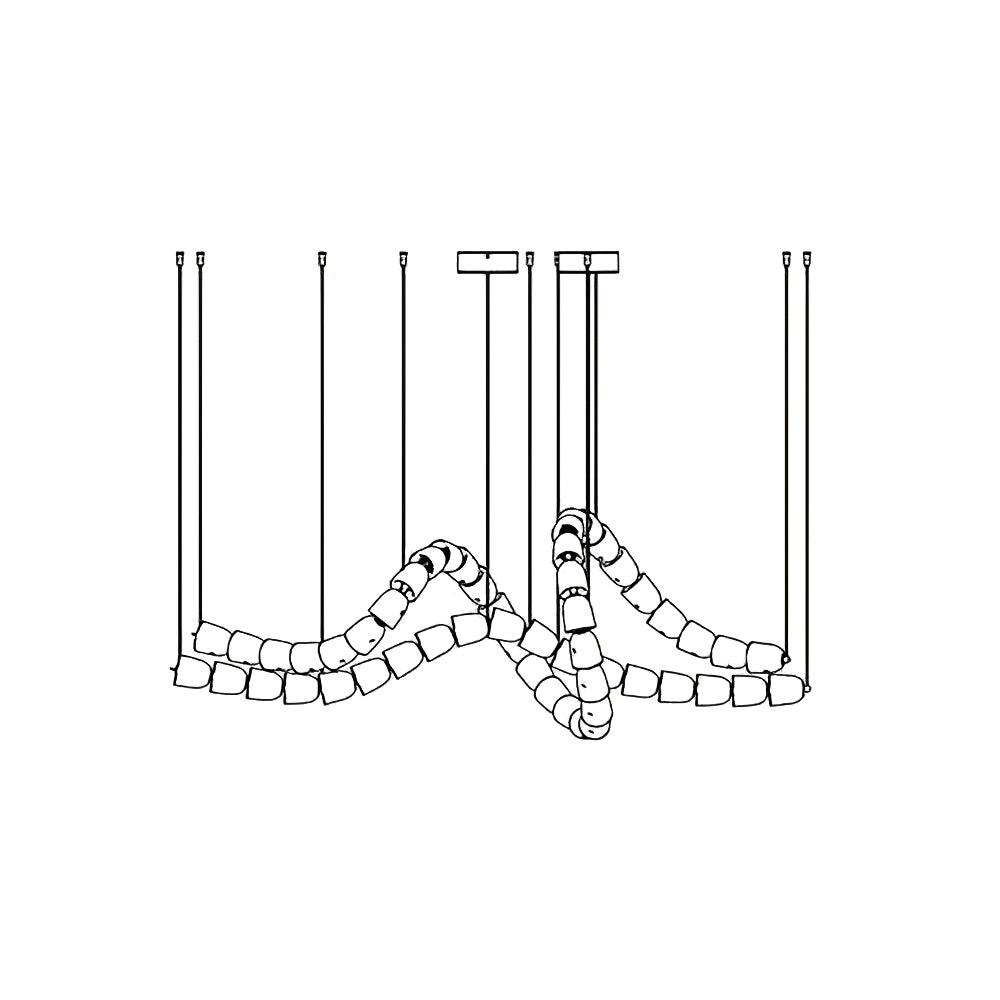 Gabriel Gold Crystal Chandelier