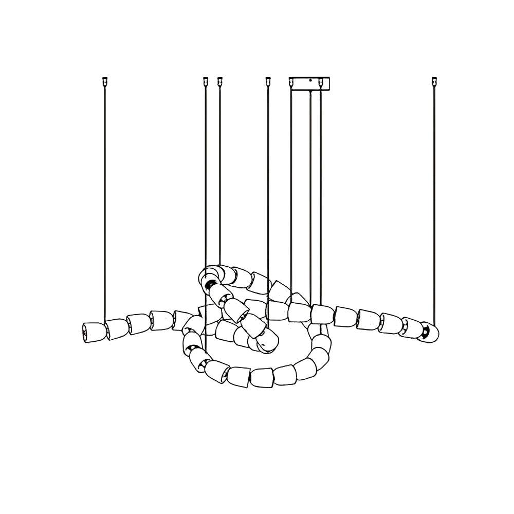Gabriel Gold Crystal Chandelier