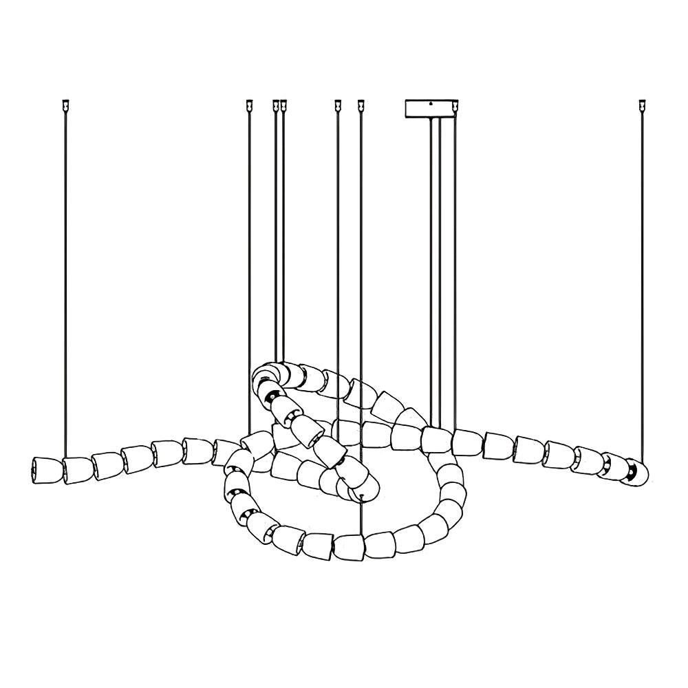 Gabriel Gold Crystal Chandelier
