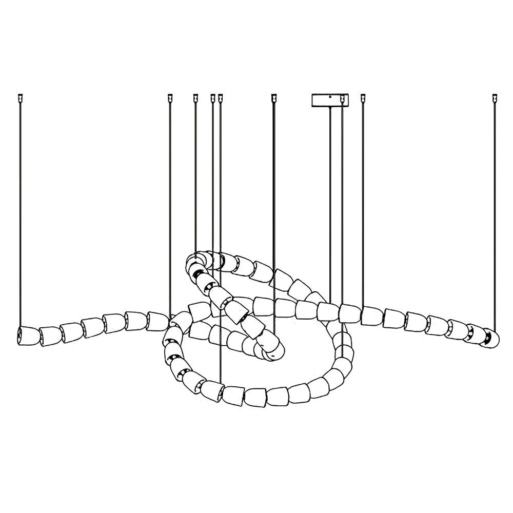 Gabriel Gold Crystal Chandelier