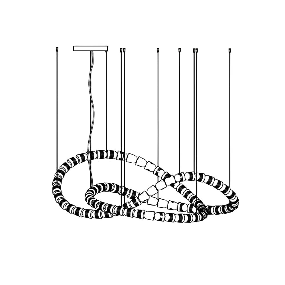 Gabriel Gold Crystal Chandelier
