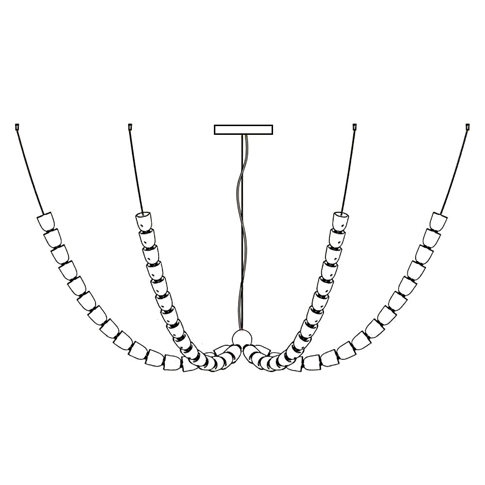Gabriel Gold Crystal Chandelier