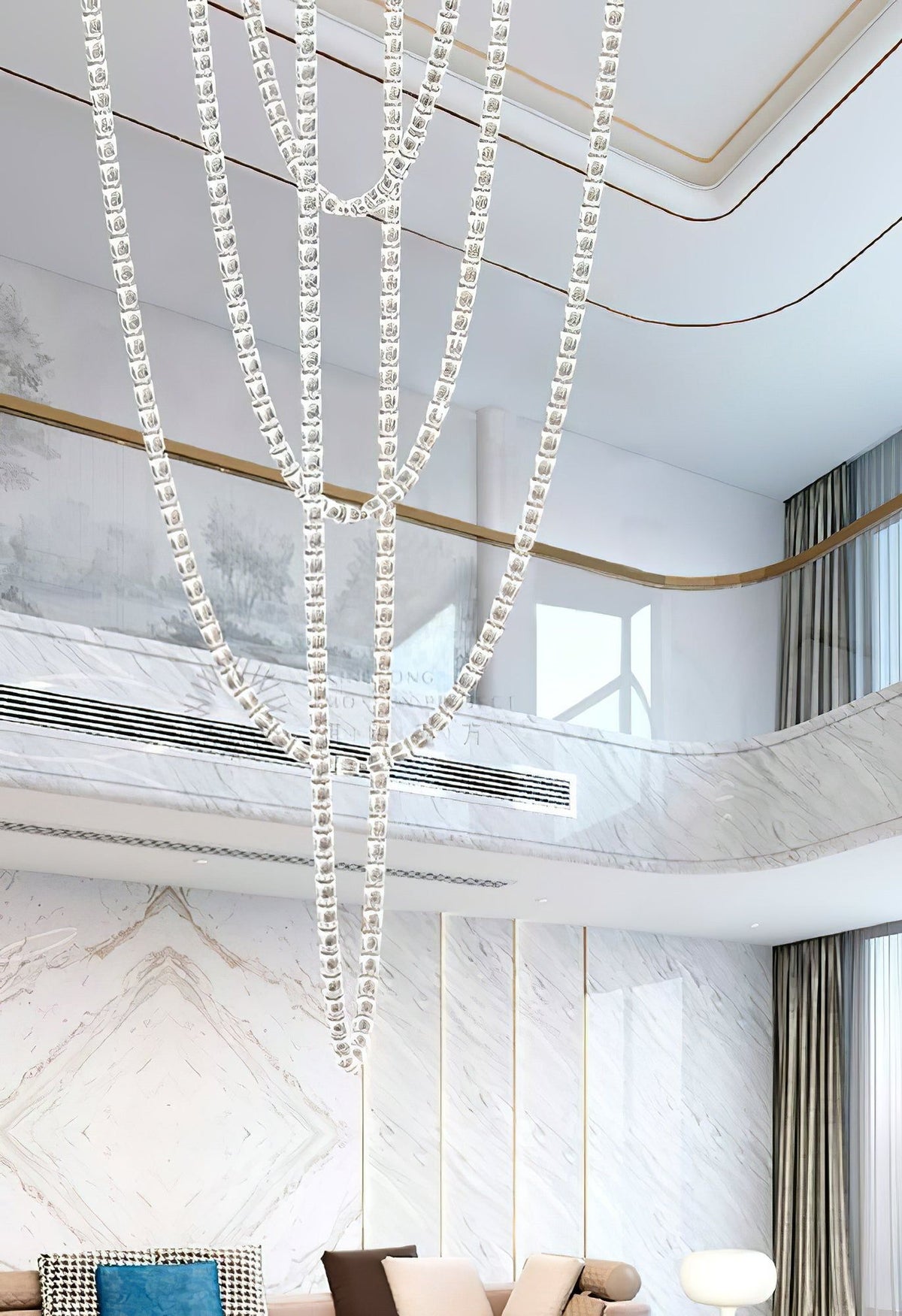 Gabriel Gold Crystal Chandelier