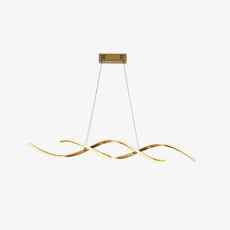Gentle Waves Modern Pendant Light with Adjustable Finish
