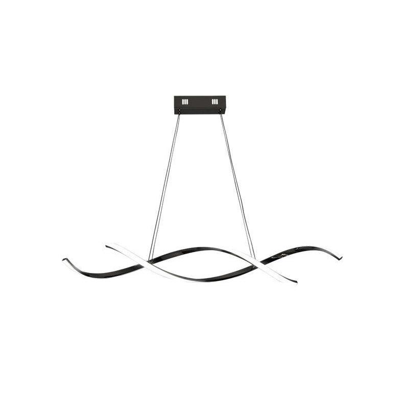 Gentle Waves Modern Pendant Light with Adjustable Finish