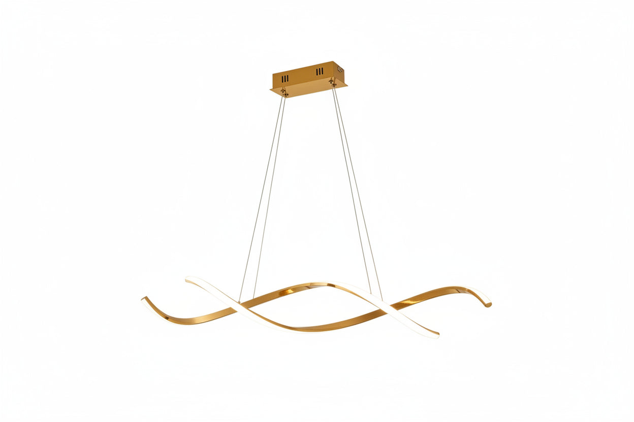 Gentle Waves Modern Pendant Light with Adjustable Finish