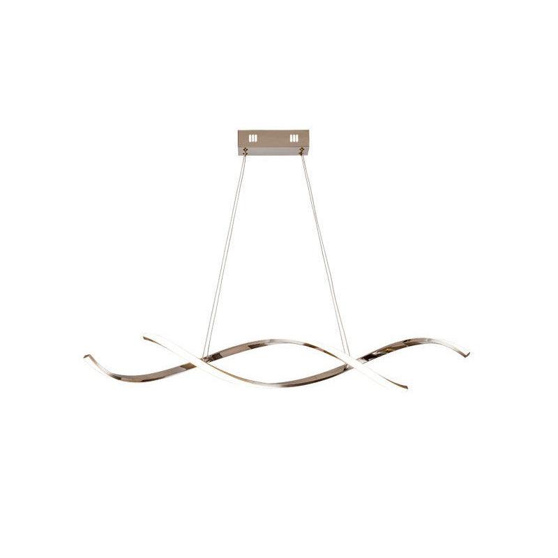 Gentle Waves Modern Pendant Light with Adjustable Finish