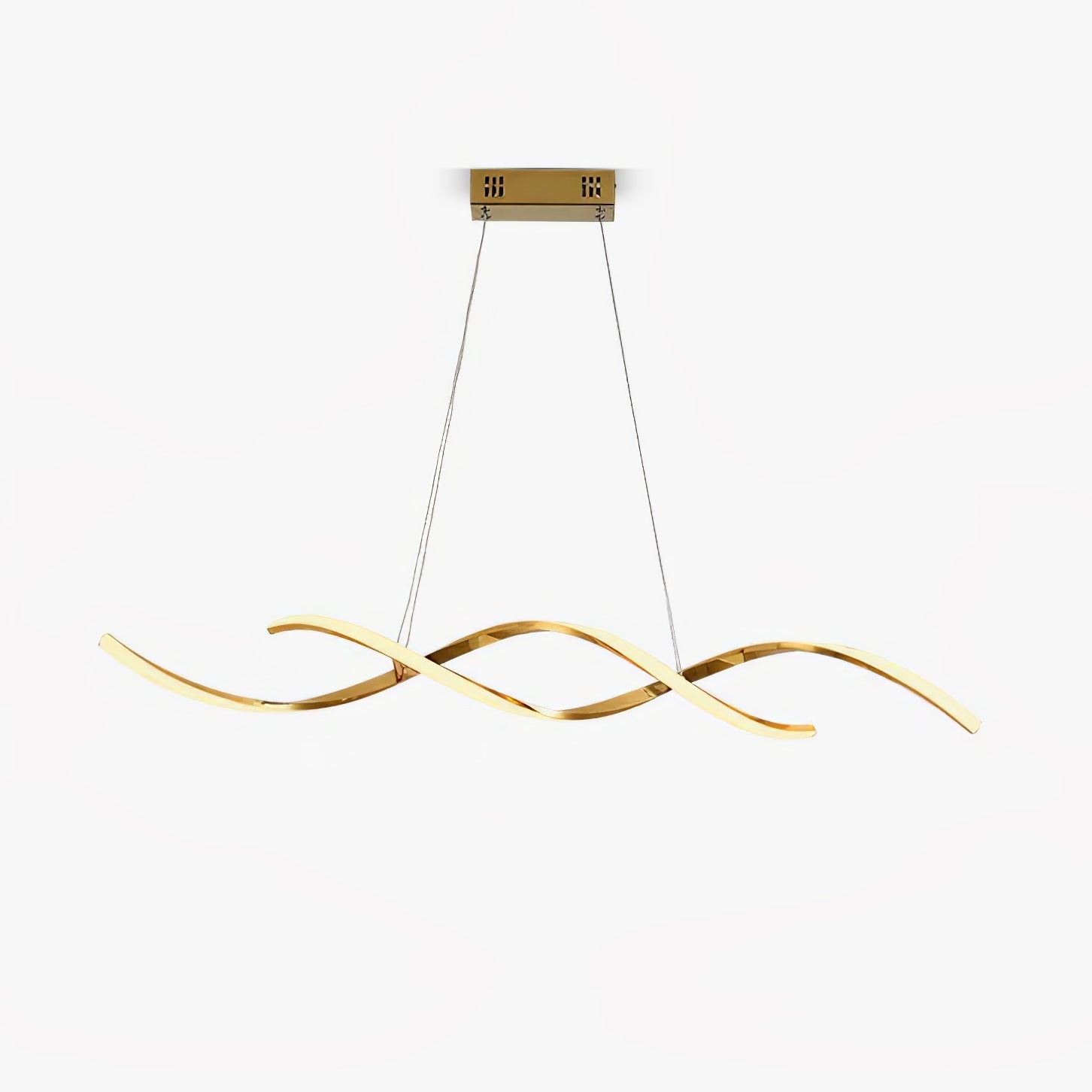 Gentle Waves Modern Pendant Light with Adjustable Finish